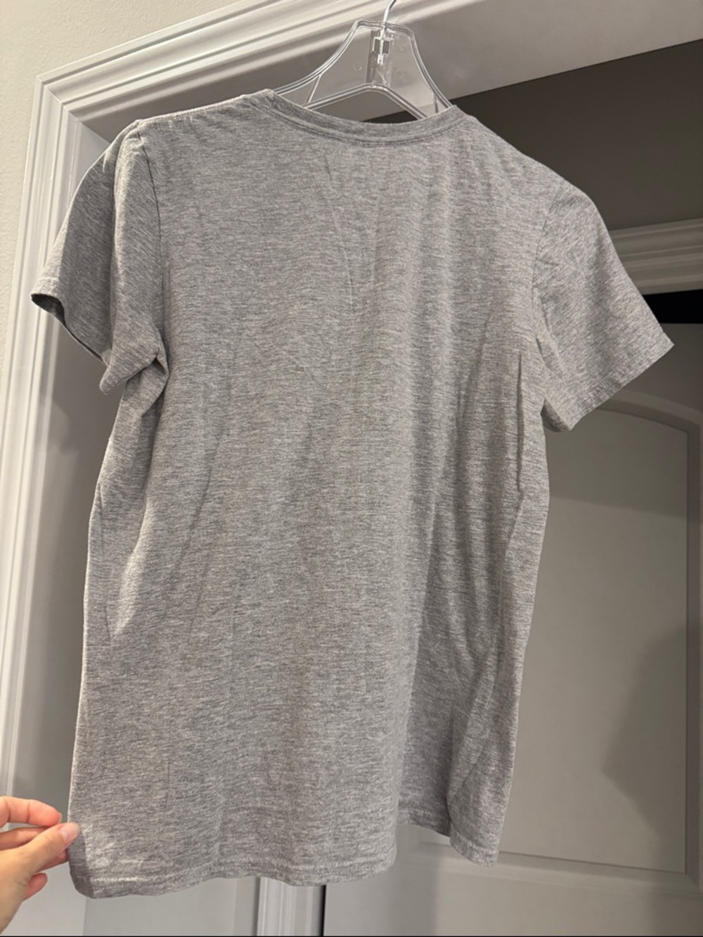 Woman’s Bayside Tigers Graphic Tee - Gray/Red - Picture 3 of 4